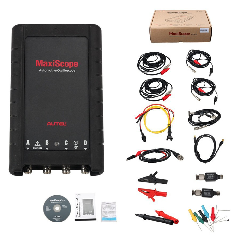 Autel - Autel MaxiScope MP408 4 Channel Automotive Oscilloscope Basic