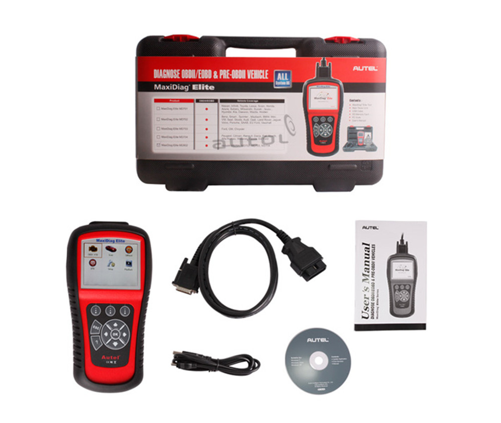 Autel - Autel MD802 all system OBD2EOBD Scan Tool