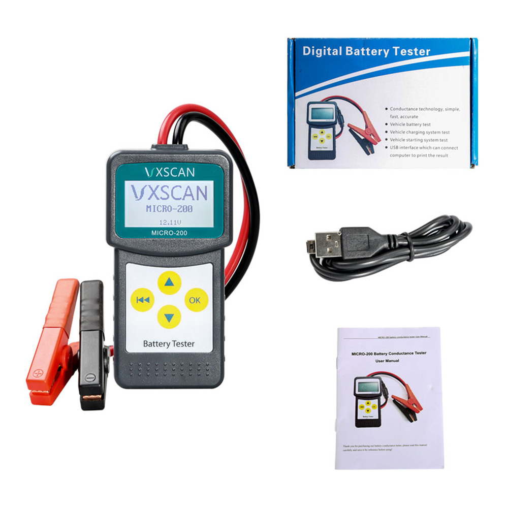 AusLand - Car Battery Tester/Analyzer MICRO-200 for 12 Volt Vehicles