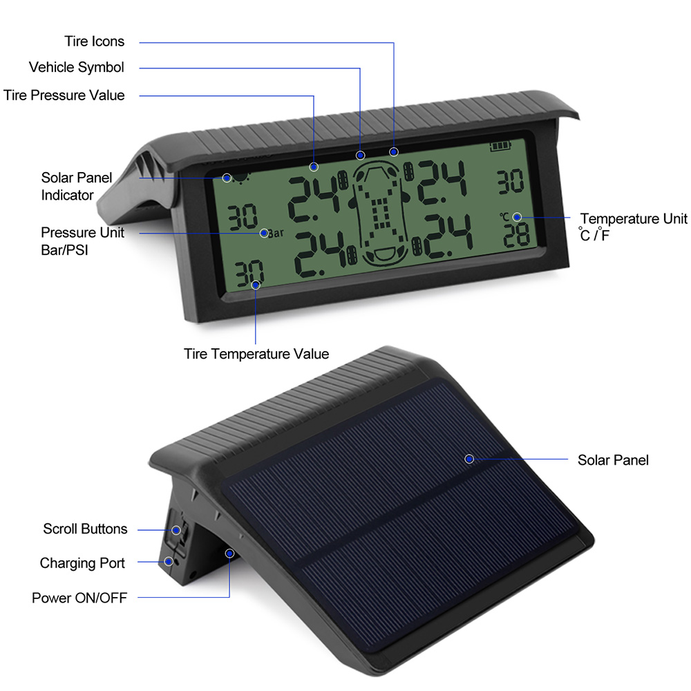 Original Brand Tool - V-checker T501 TPMS Tire Pressure Monitoring System Tire Internal Sensor