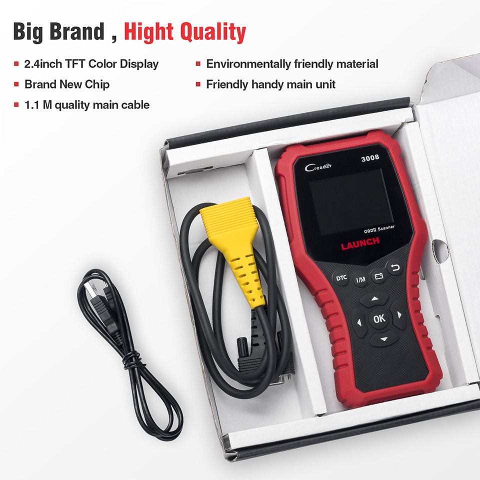 Launch - LAUNCH CR3008 OBD2 OBDII Auto Scanner X431 Creader 3008 OBD 2 Engine Code Reader free update