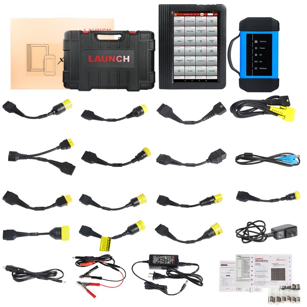 Launch - LAUNCH X431 HD iii Module Heavy Duty Truck Diagnostic Tool 24V truck with X431 V+ pro3 PAD II Android HD 3 HD3