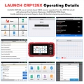 LAUNCH X431 CRP129X OBD2 Car Scanner Automotive Diagnostic Tool Auto Scan Diagnoses 4 System TPMS PK Creader VIII CRP129