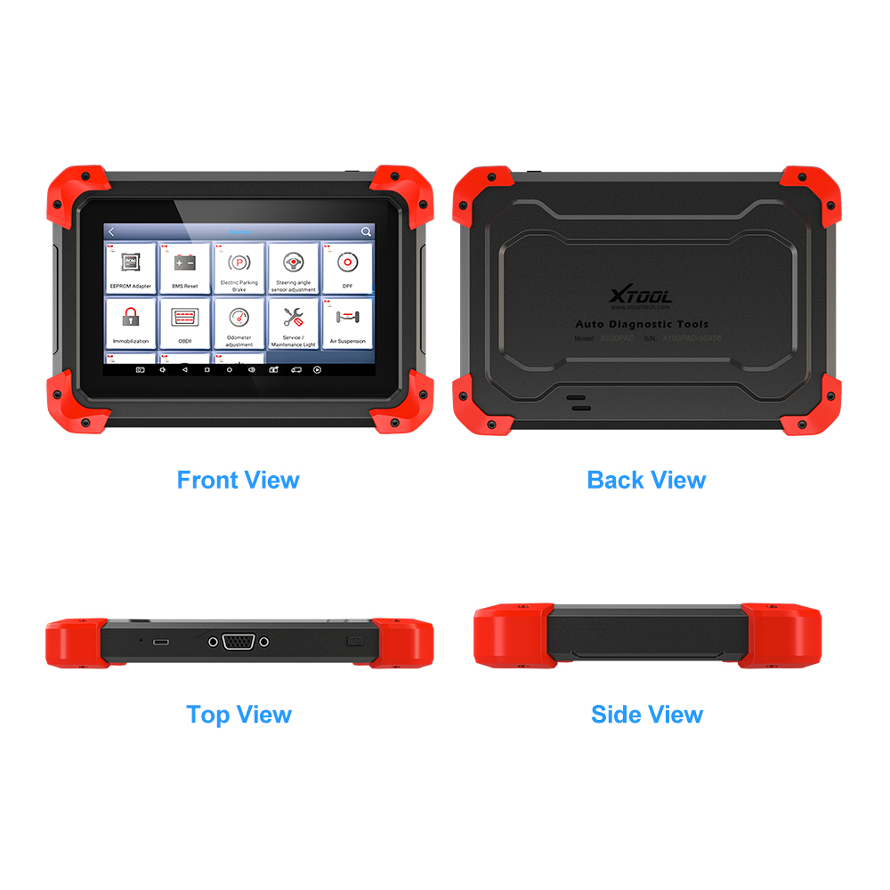 Original Brand Tool - X100 PAD OBD2 Auto Key Programmer Diagnostic Scanner Automotive Code Reader IMMO EPB DPF BMS Reset Odometer EEPROM Updat