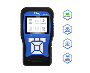 JDiag M100 Motorcycle Diagnostic Tool Universal Motorbike Scanner 12V Battery Tester Dual System Moto Scan Tool-Original Brand Tool